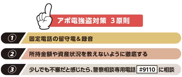 「アポ電強盗」の被害を防ぐための対策
